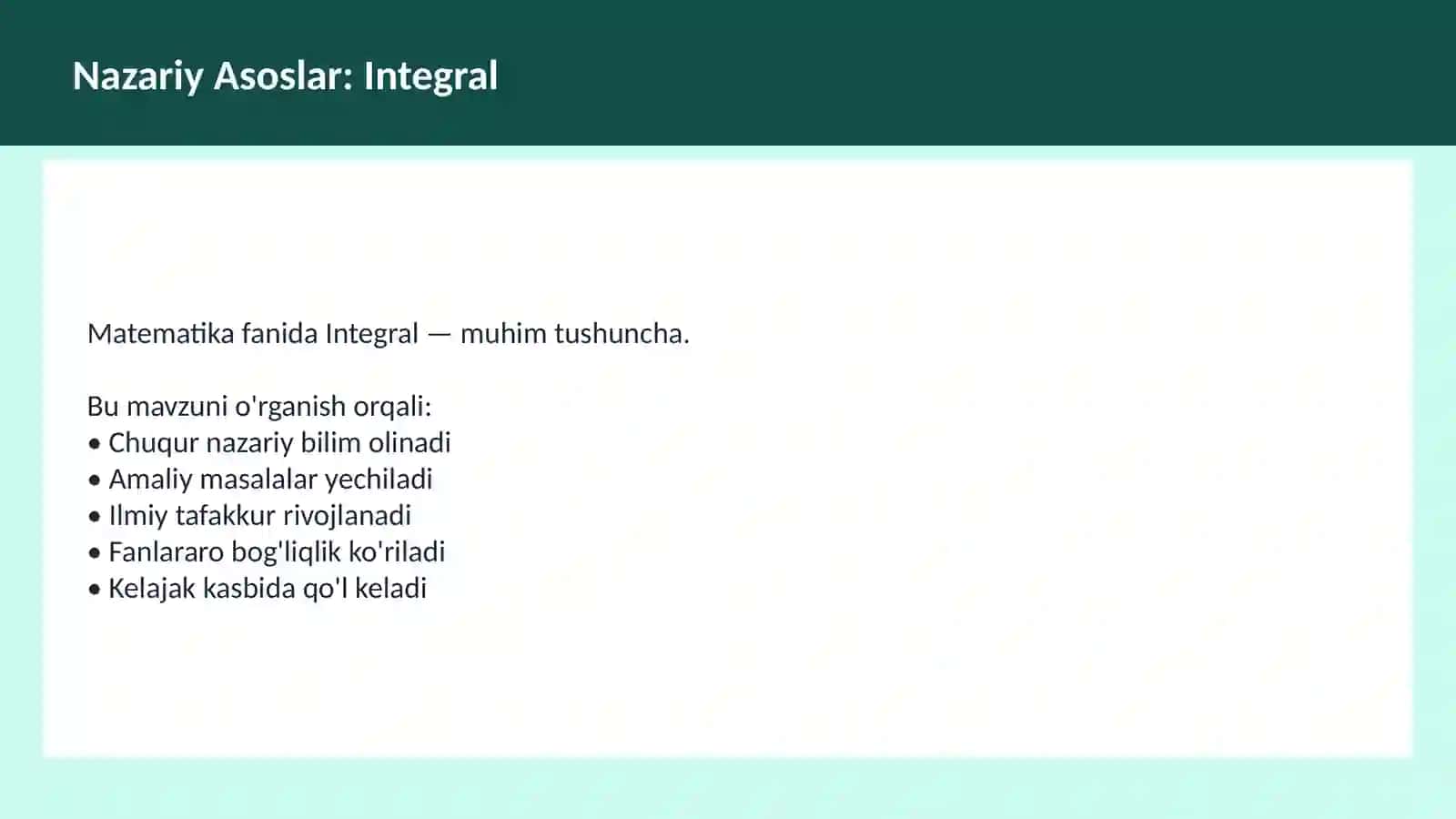Matematika Limitlar 3