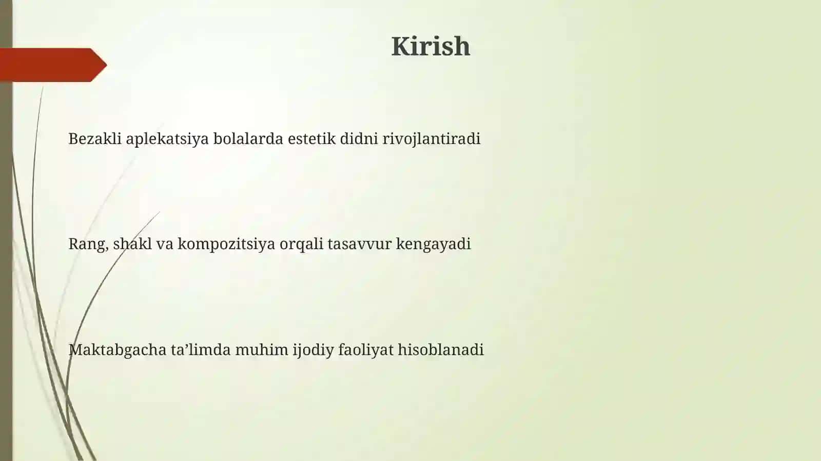 Bezakli   aplekatsiyalar   orqali  ijodiy  qobiliyatlarini  rivojlantirish 3
