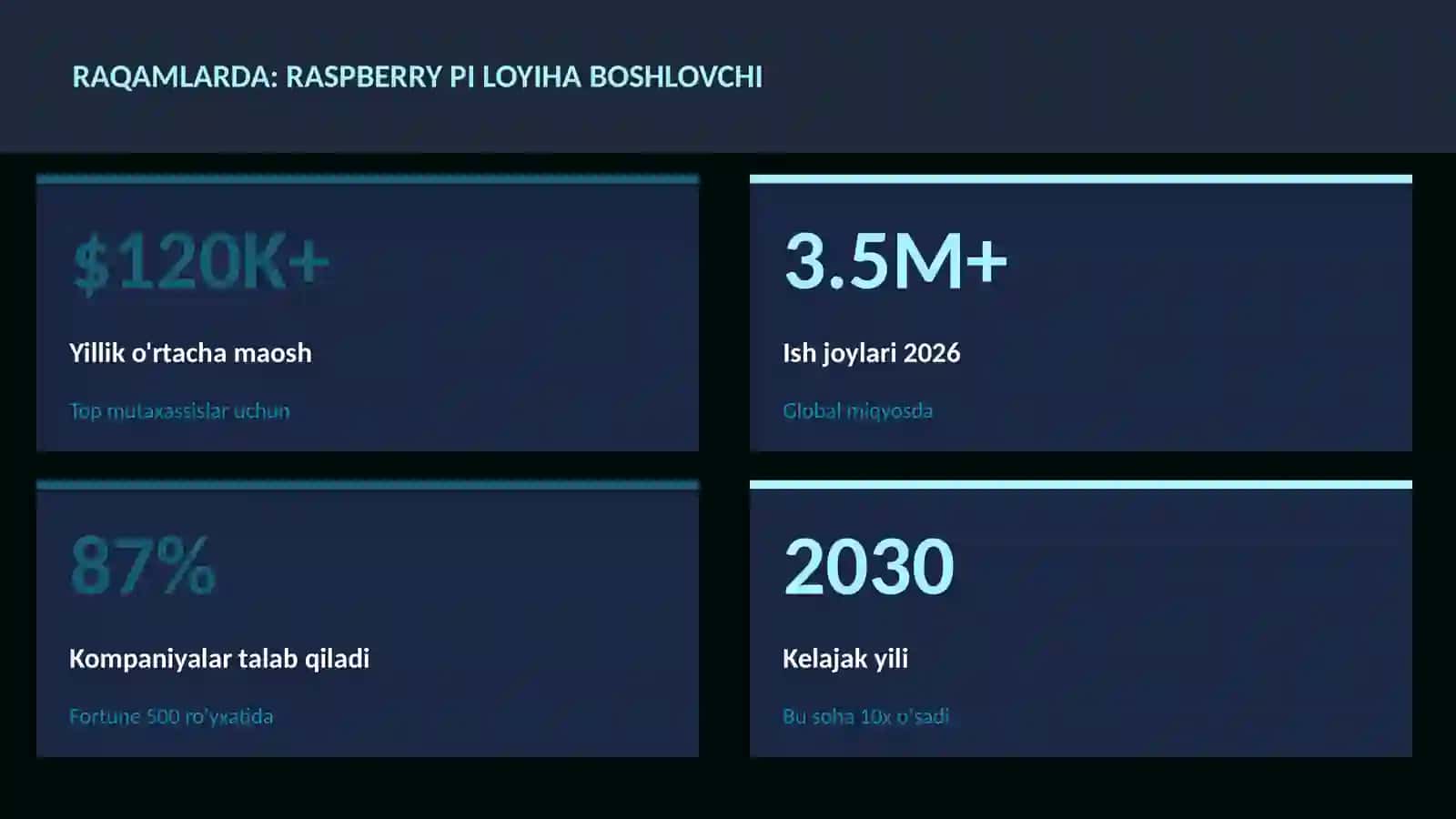 Raspberry Pi loyiha boshlovchi 3