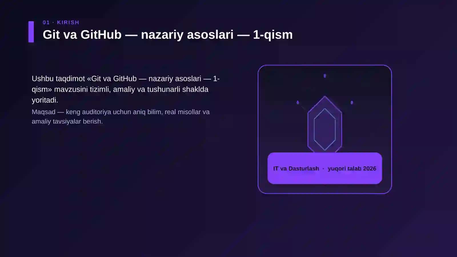 Git va GitHub — nazariy asoslari — 1-qism 3