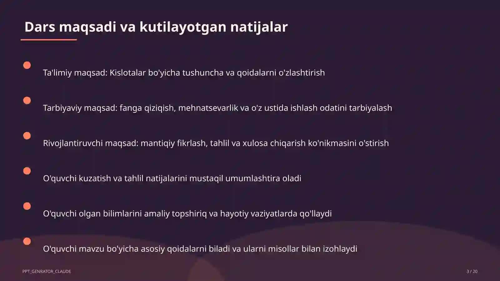 Kislotalar (8-sinf) 3