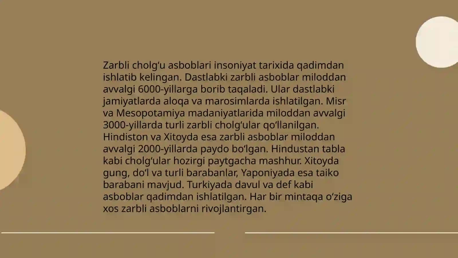 Zarbli cholgʻular 3