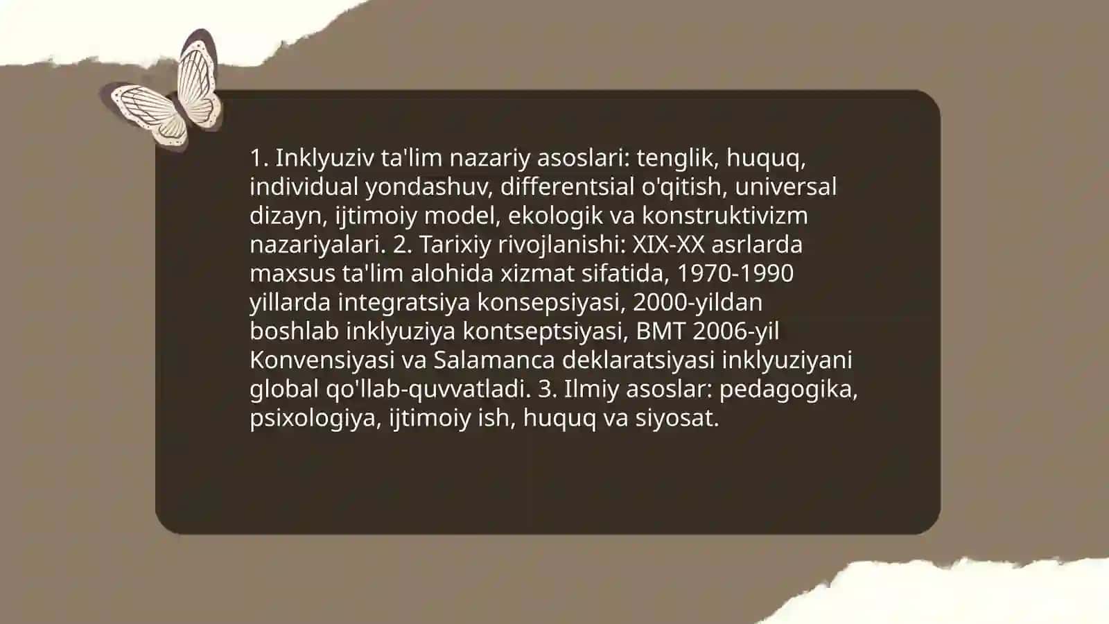 Inklyuziv taʼlimning metodalogik va nazariy asoslari 3