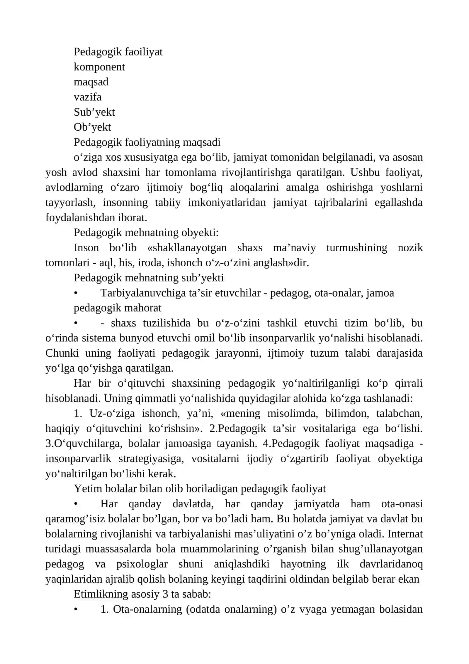 Ijtimoiy pedagogik faoliyat turlari 3