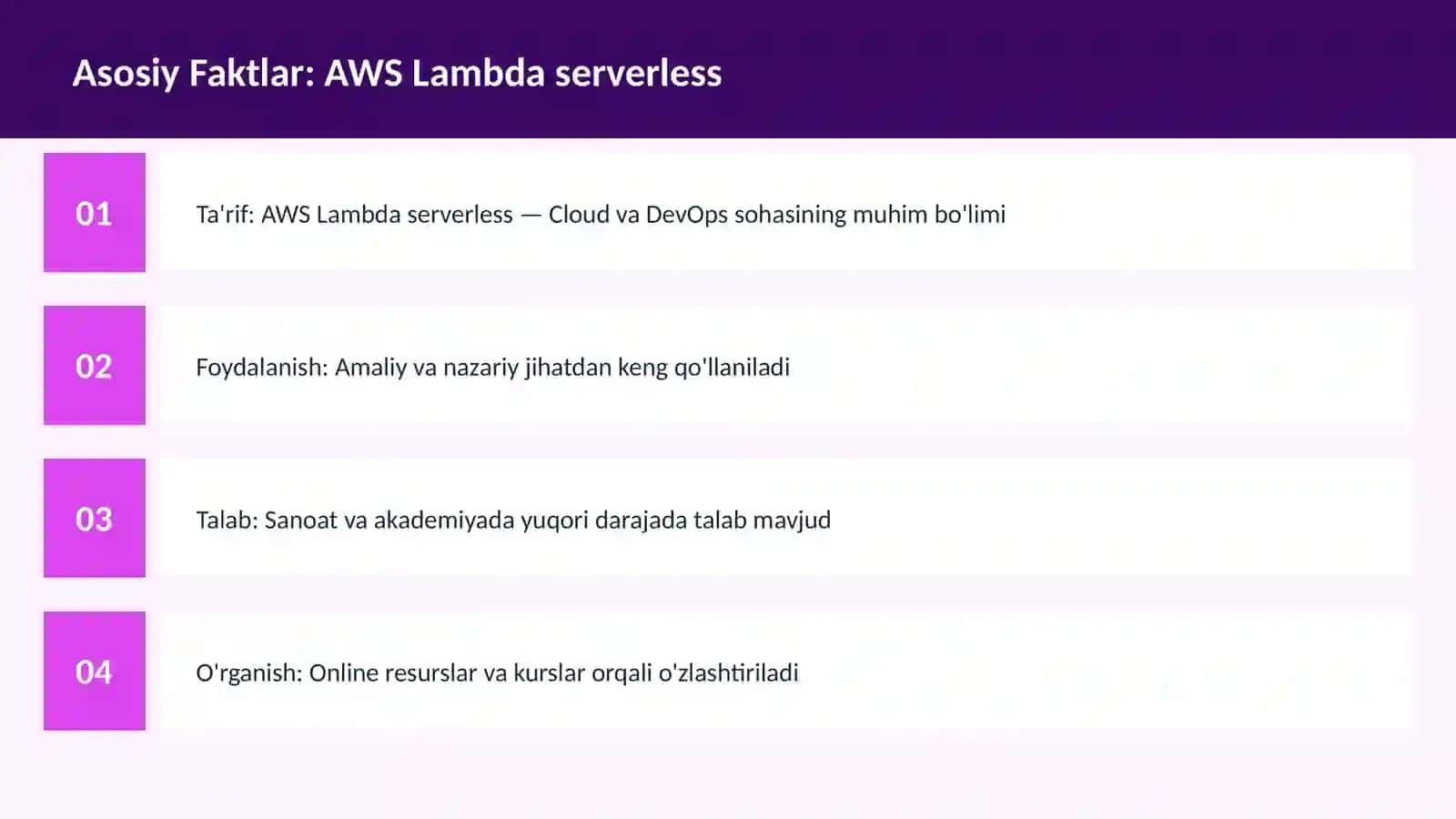 AWS Lambda serverless 3