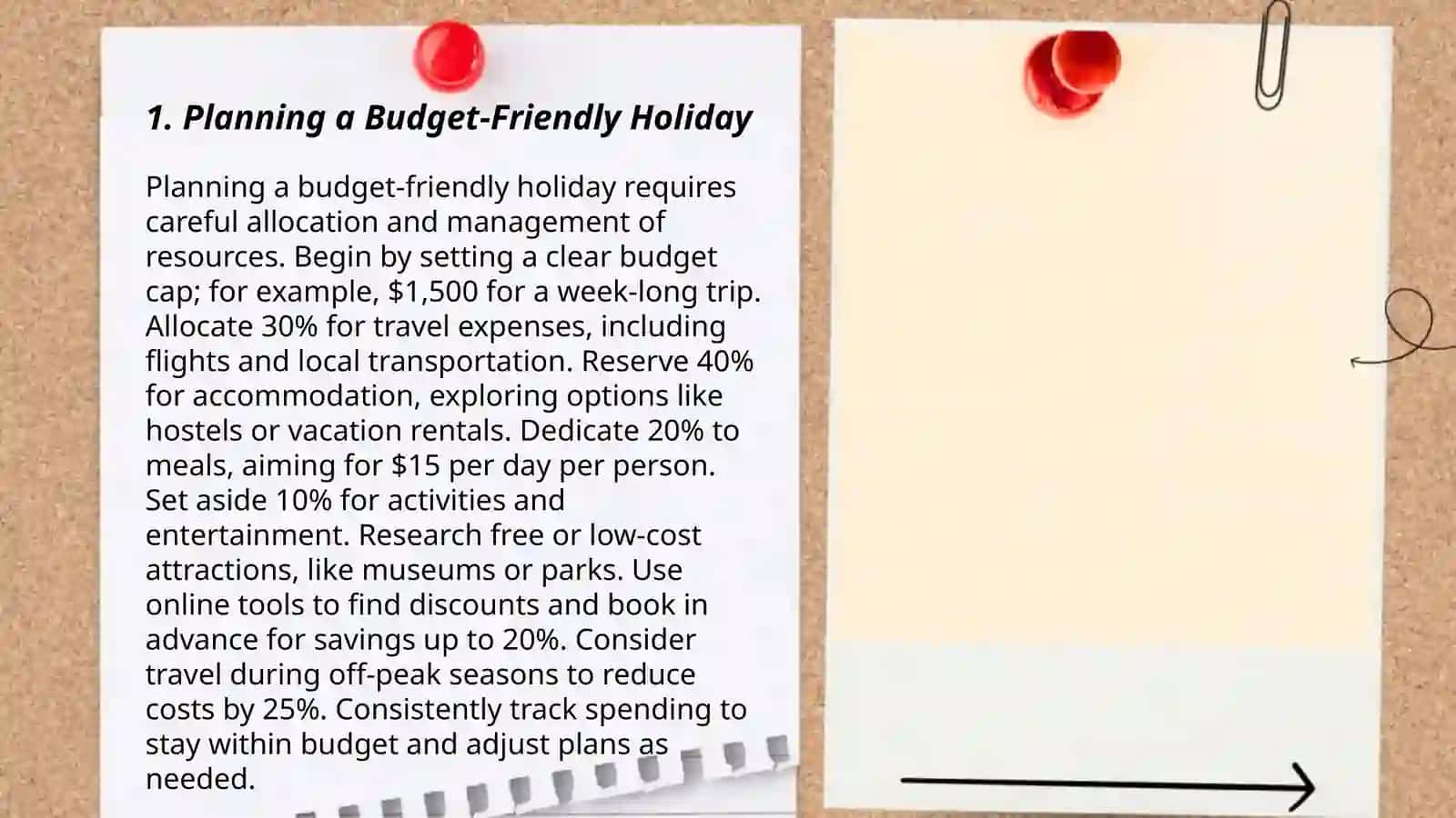Improving your holiday 3