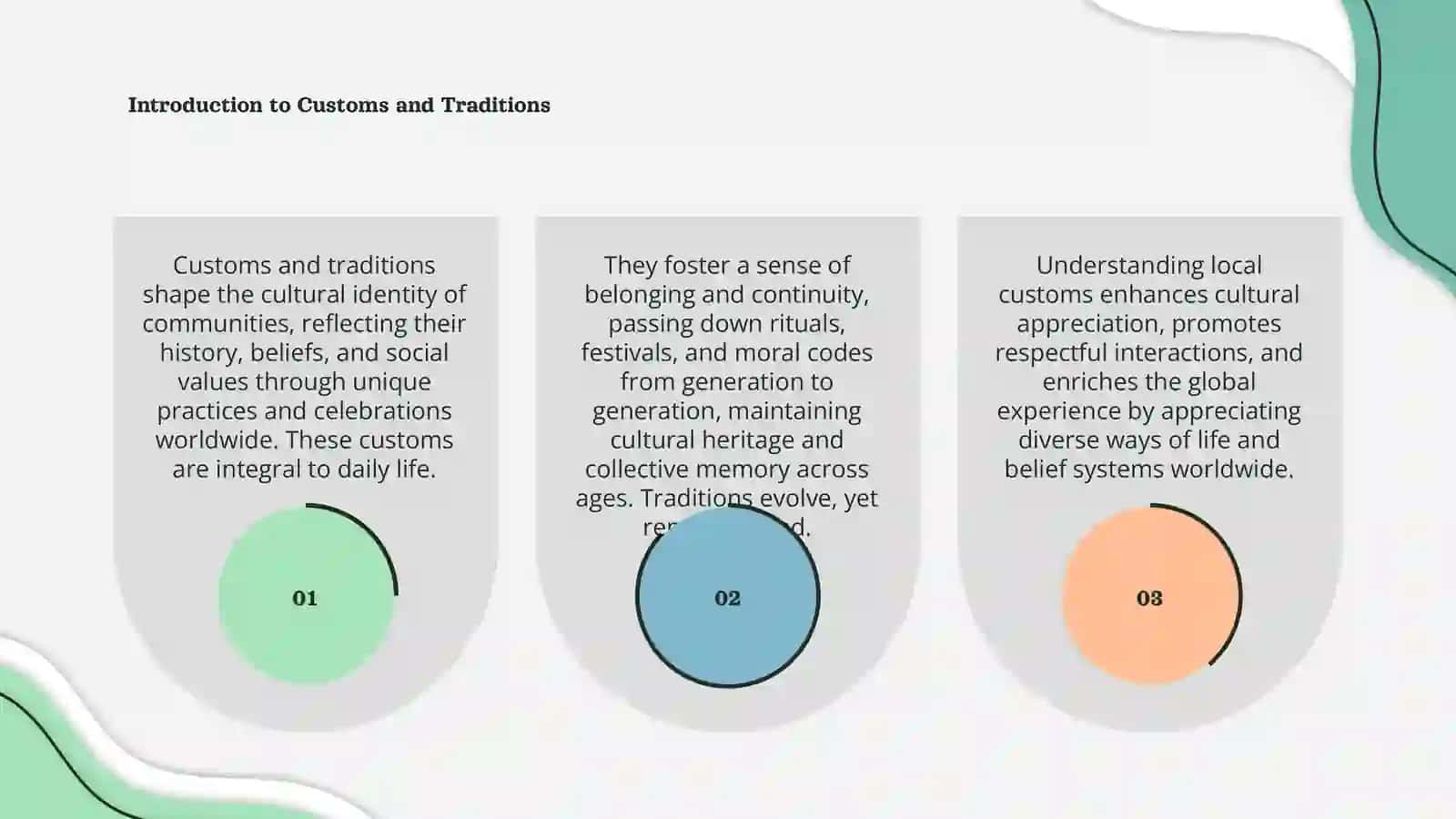 Customs and traditions 3