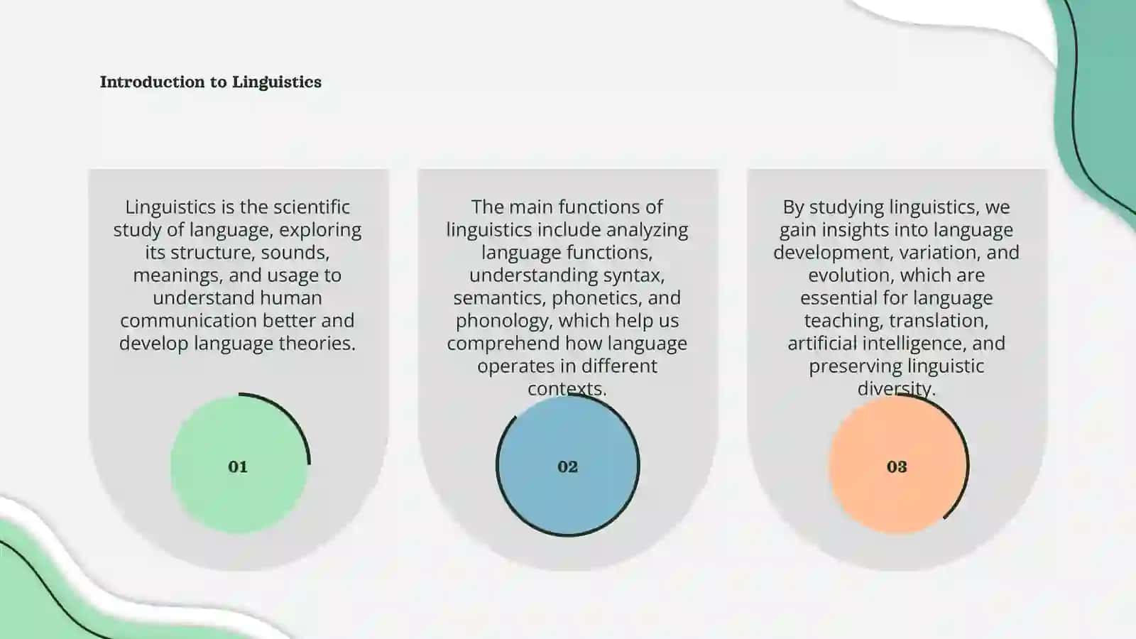 Linguistics and its functions 3