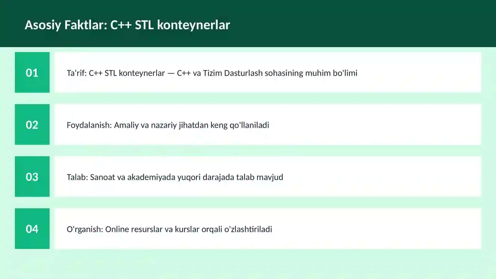 C++ VA TIZIM DASTURLASH 3