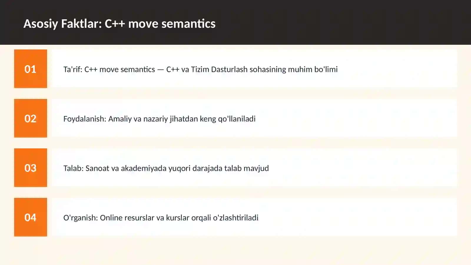C++ VA TIZIM DASTURLASH 3
