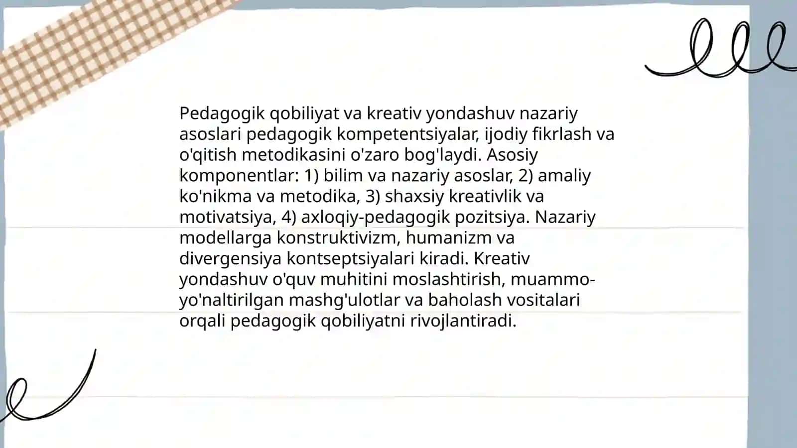 Pedagogik qobiliyatni shakllantirishda kreativ yondashuv 3