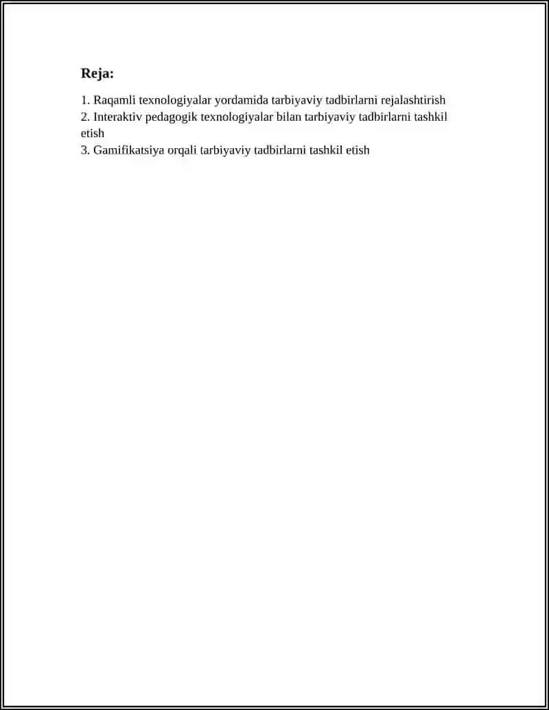 TARBIYAVIY TADBIRLAR TASHKIL ETISHGA TEXNOLOGIK YONDASHUV 3
