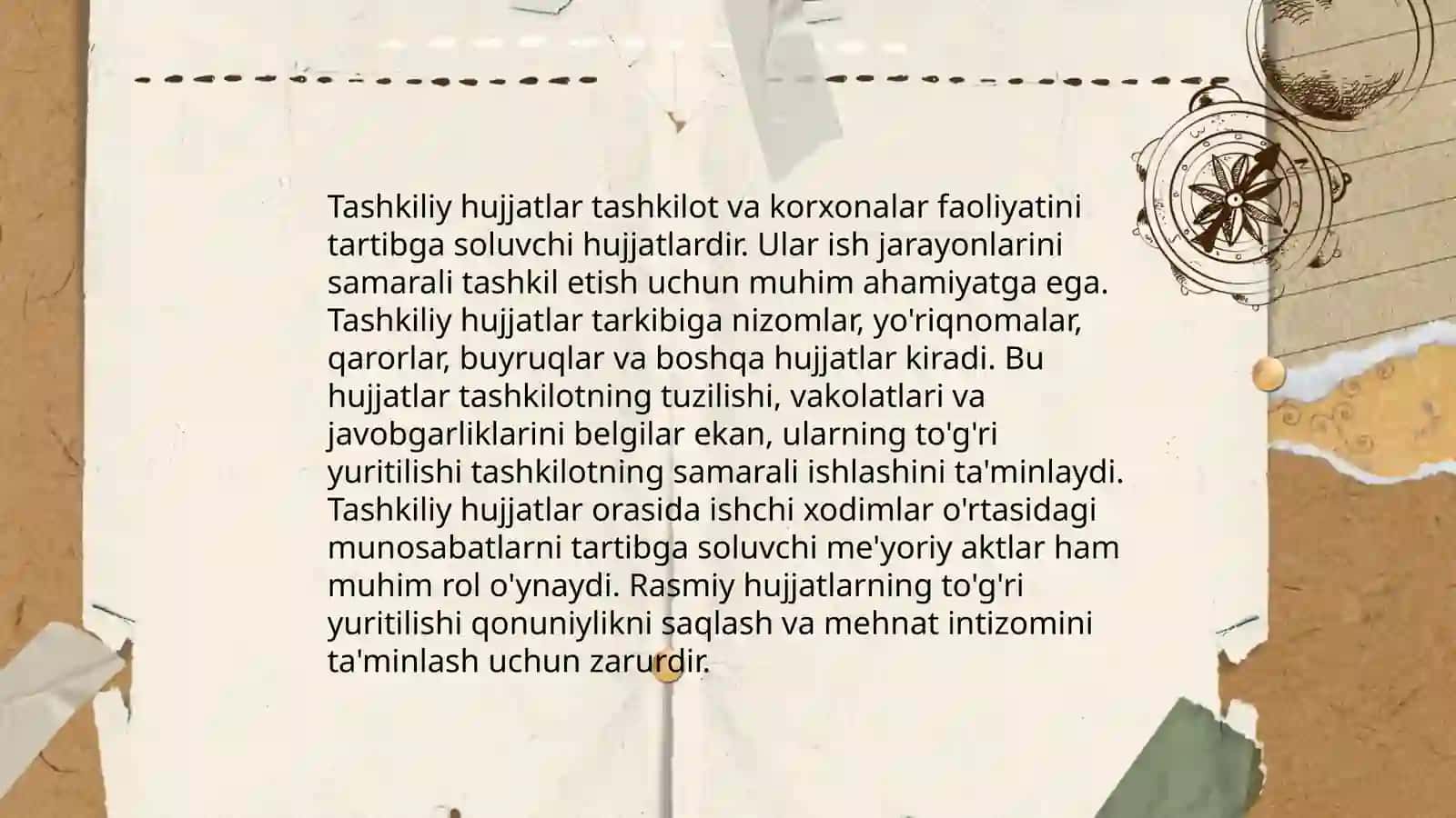 Tashkiliy hujjatlar va ularni rasmiylashtirish 3