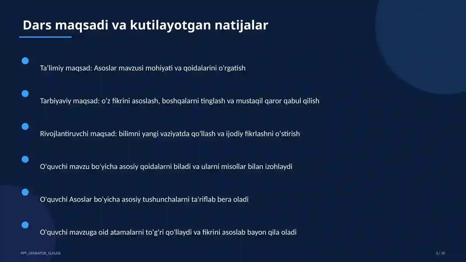 Asoslar (8-sinf) 3