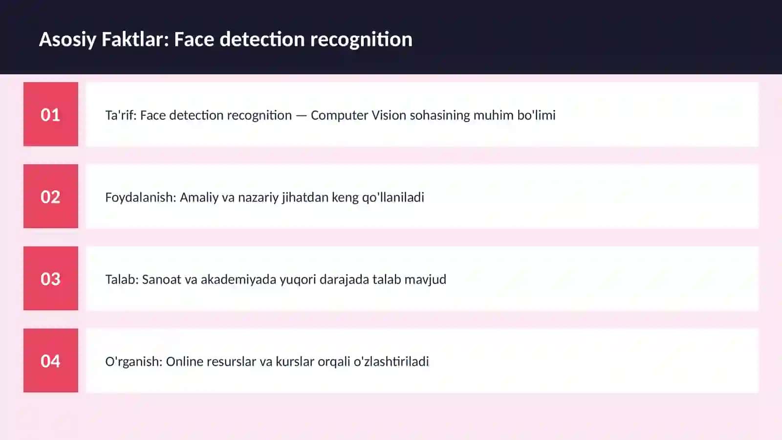 Face detection recognition 3