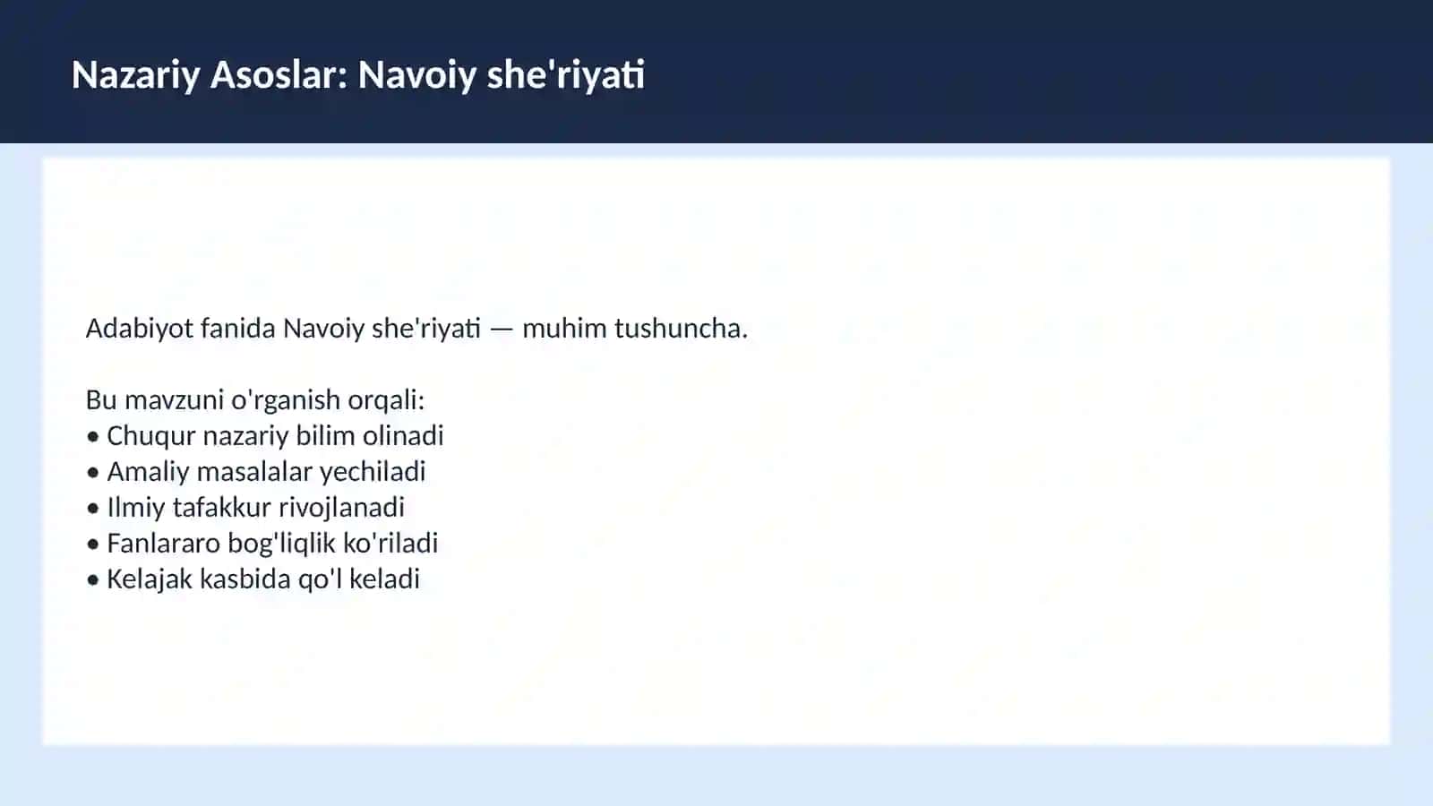 Xamsa dostoni dars ishlanma 3