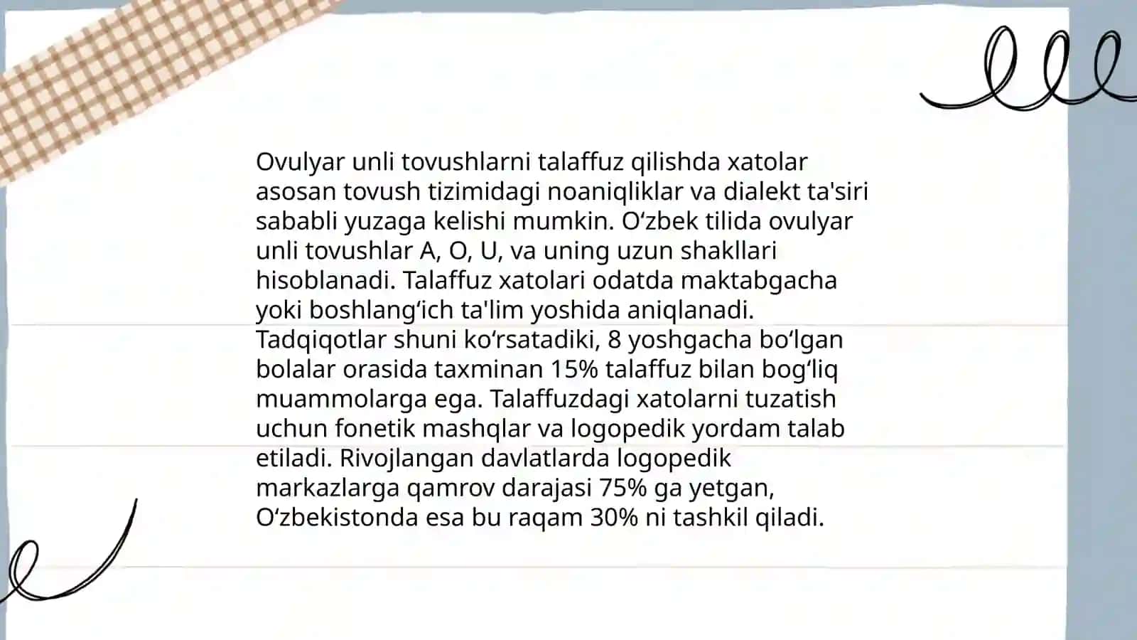 Maktabgacha tarbiya yoshidagi bolalar nutqida odatiy fonetik xatolar 3