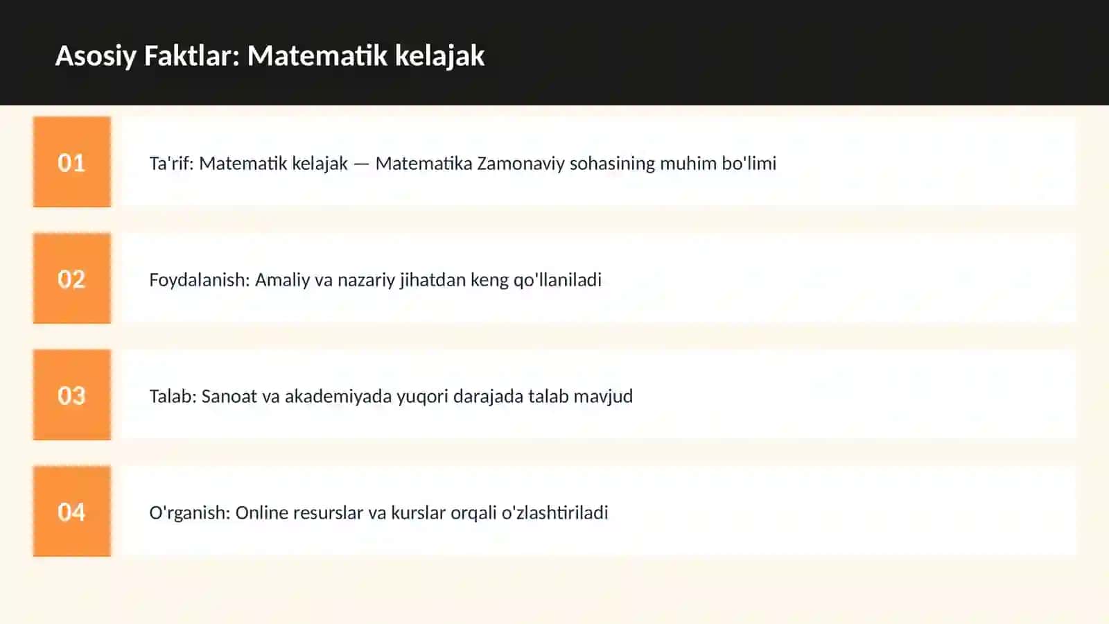 Matematik kelajak 3