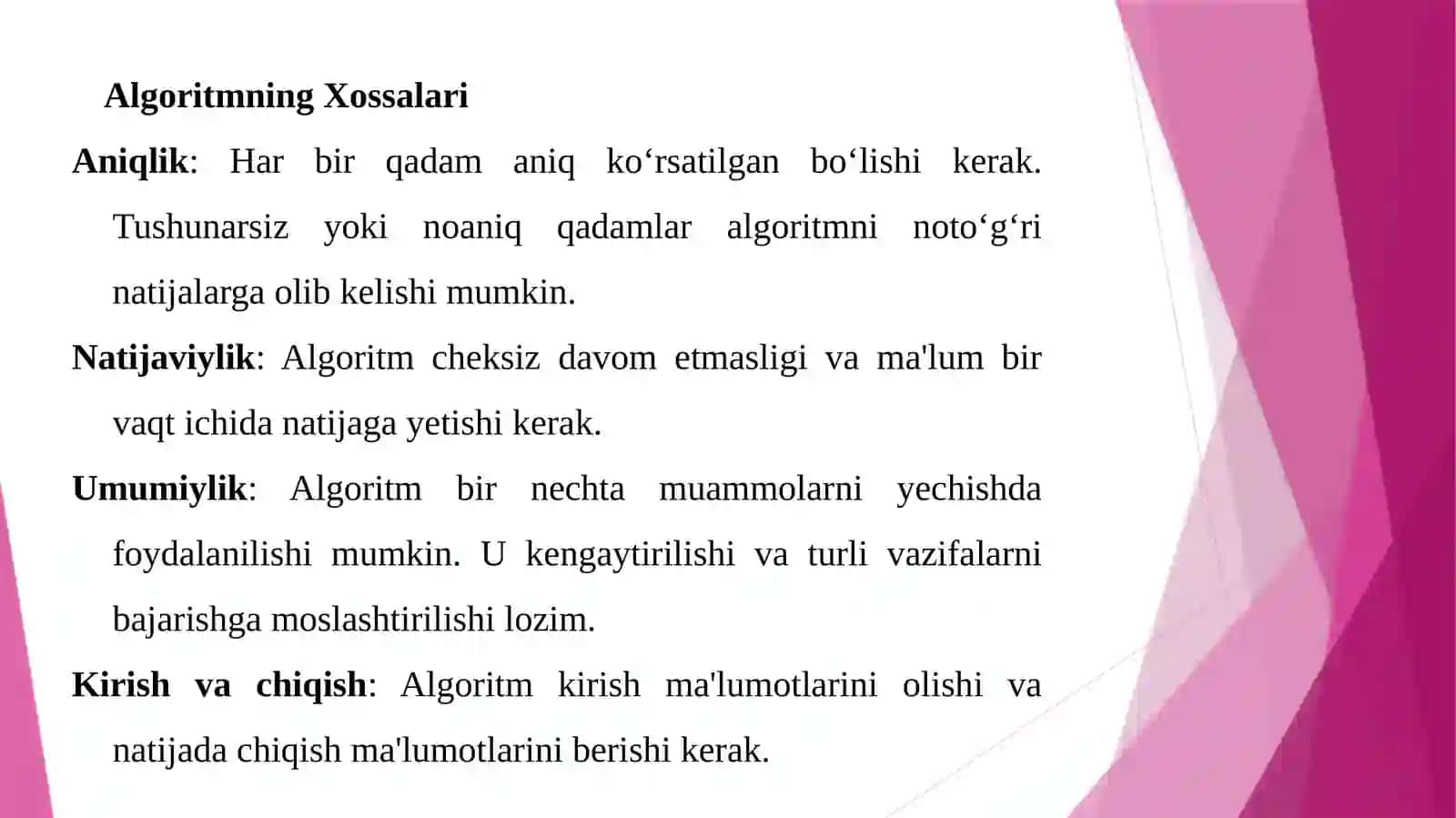 Algoritm Nima? 3