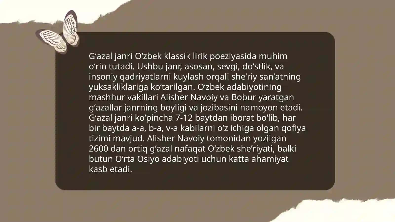Oʻzbek klassik lirik poeziyasida gʻazal va musammat 3