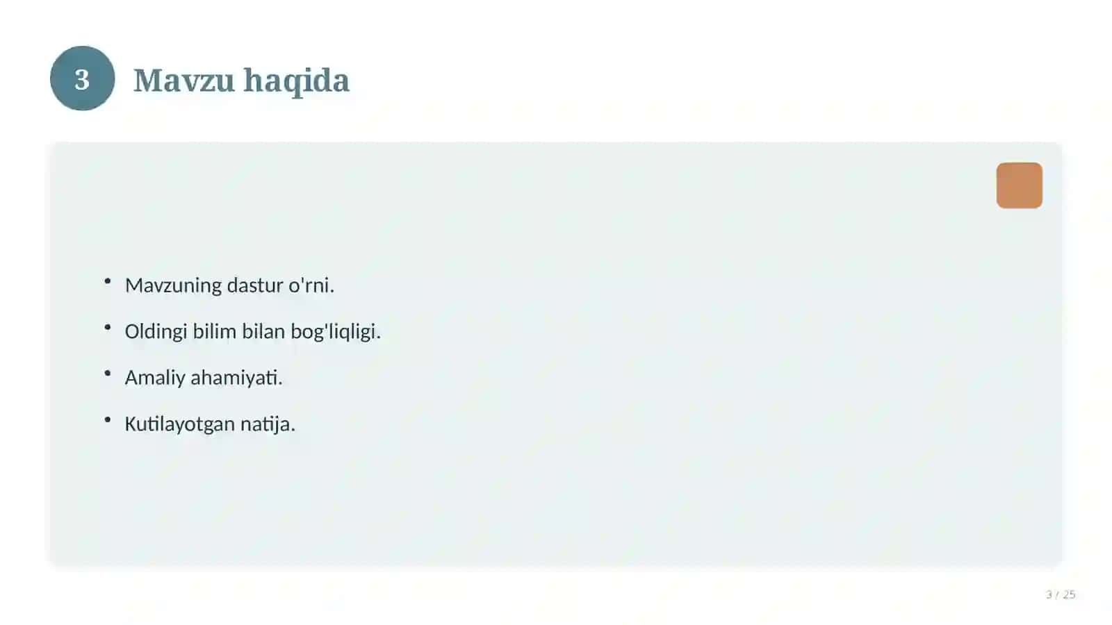 Matematika fanidan 4-sinf uchun ochiq dars ishlanmasi 3
