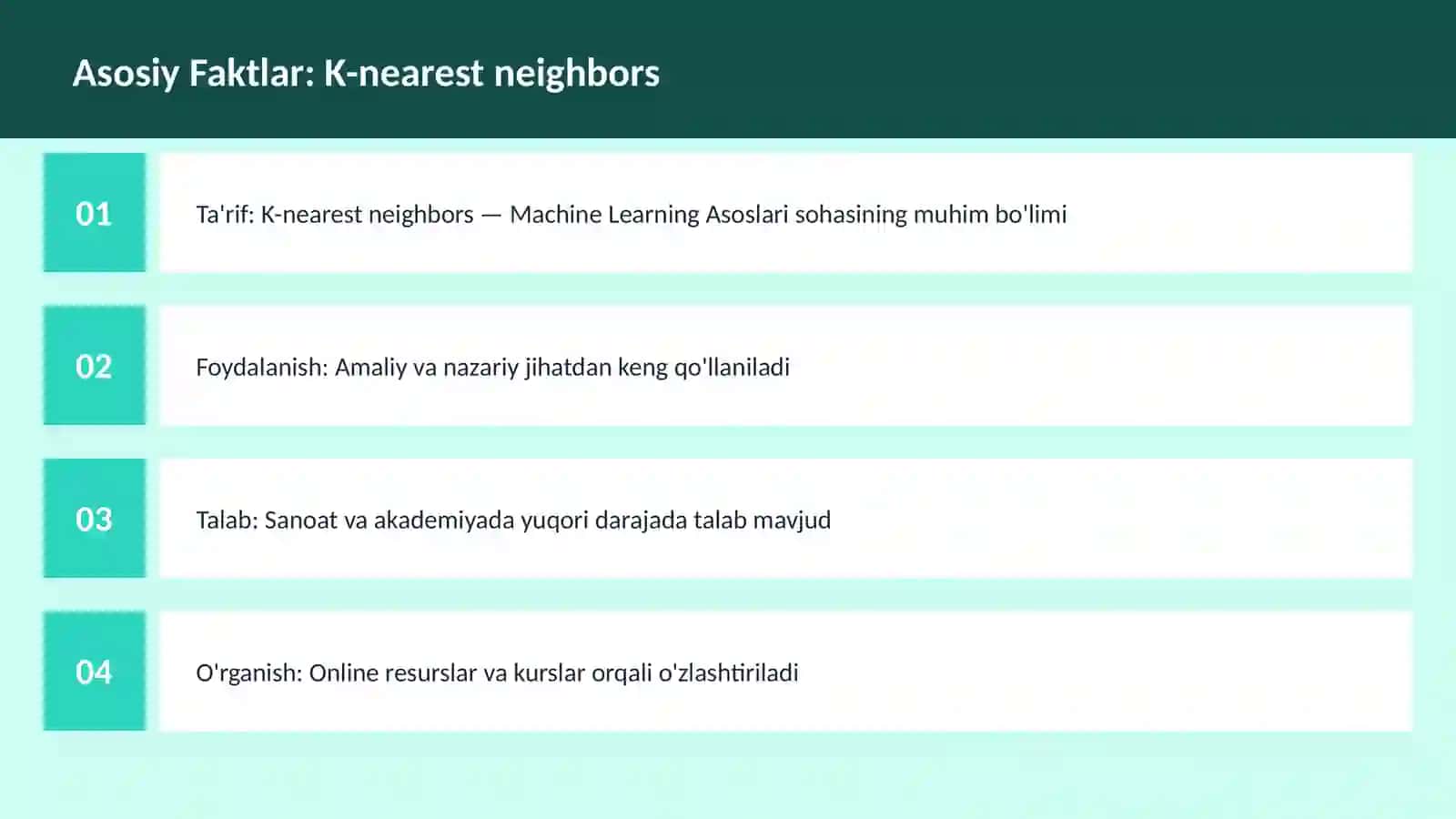 K-nearest neighbors 3