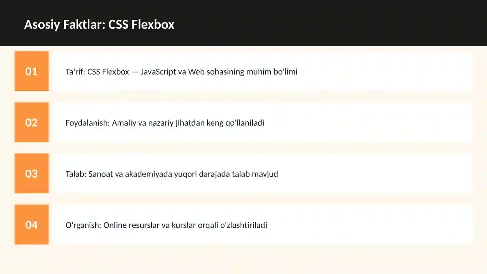 DASTURLASH | JAVASCRIPT VA WEB 3