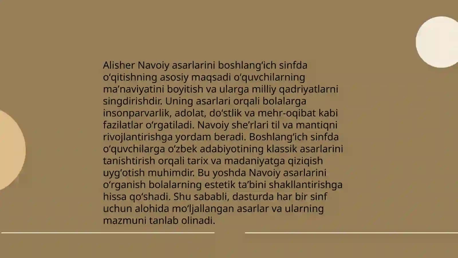 Boshlangʻich taʼlimda Alisher Navoiy asarlarini oʻqitish usullari fanining maqsad va vazifalari 3