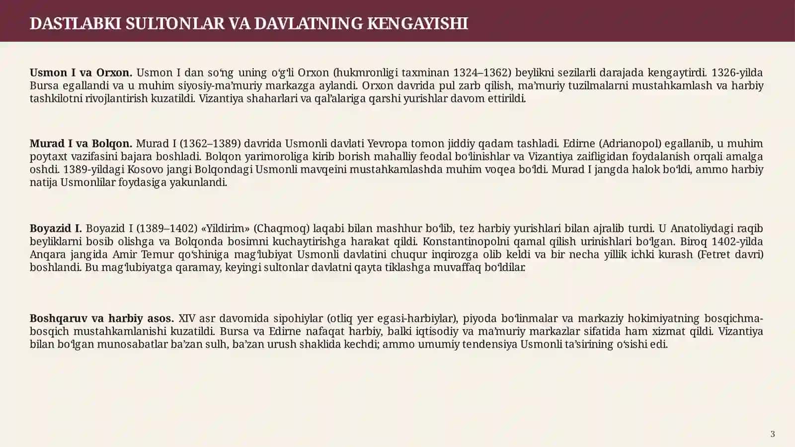 USMONLILAR IMPERIYASI 3