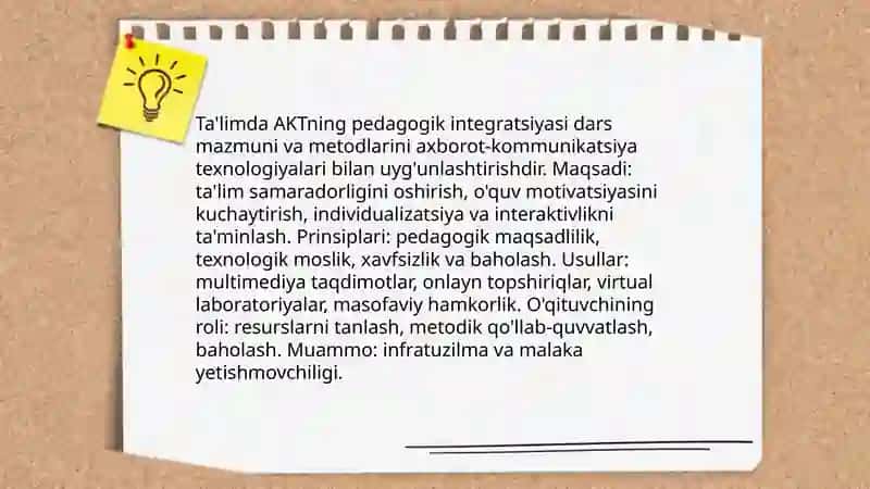 Ta'limda AKT va interaktiv tehnalogiyalardan foydalanish 3