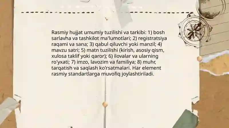 Sohaga oid rasmiy matn ustida ishlash 3
