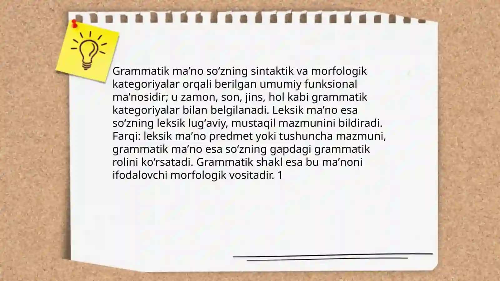 Soʻzning grammatik maʼnosi va grammatik shakli 3