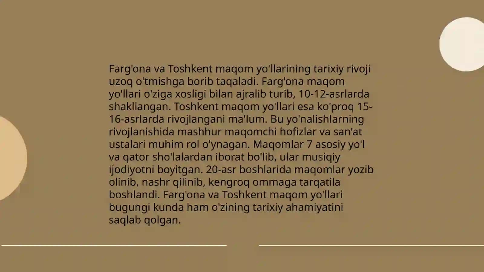 Farg'ona-Toshkent maqom yo'llari 3