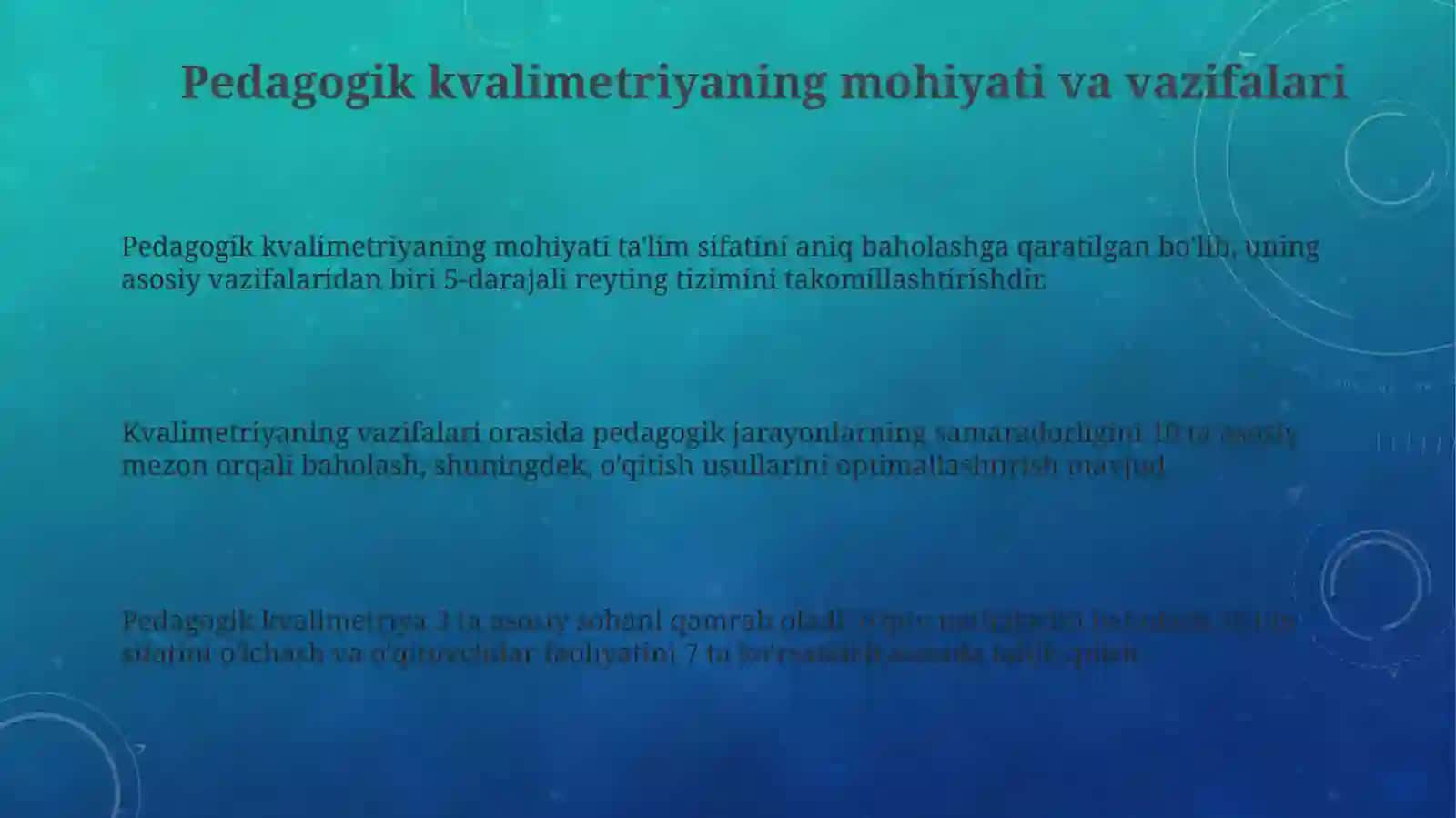 Pedagogikkvalimetriyafaniningnazariymetodologikasoslari 3