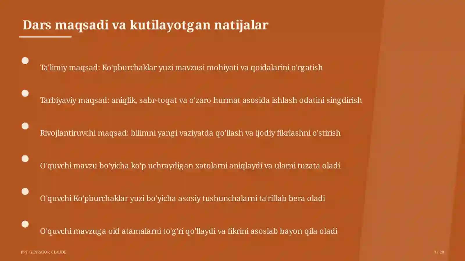 Ko'pburchaklar yuzi (8-sinf) 3
