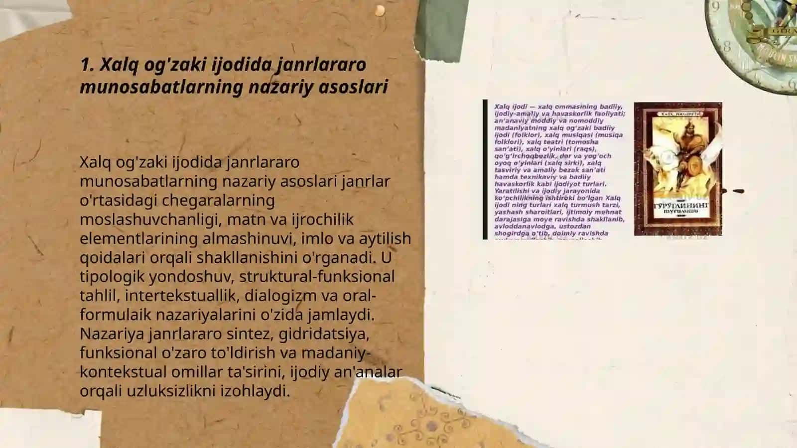 Xalq og'zaki ijodida janrlararo munosabatlarning nazariy asoslari 3