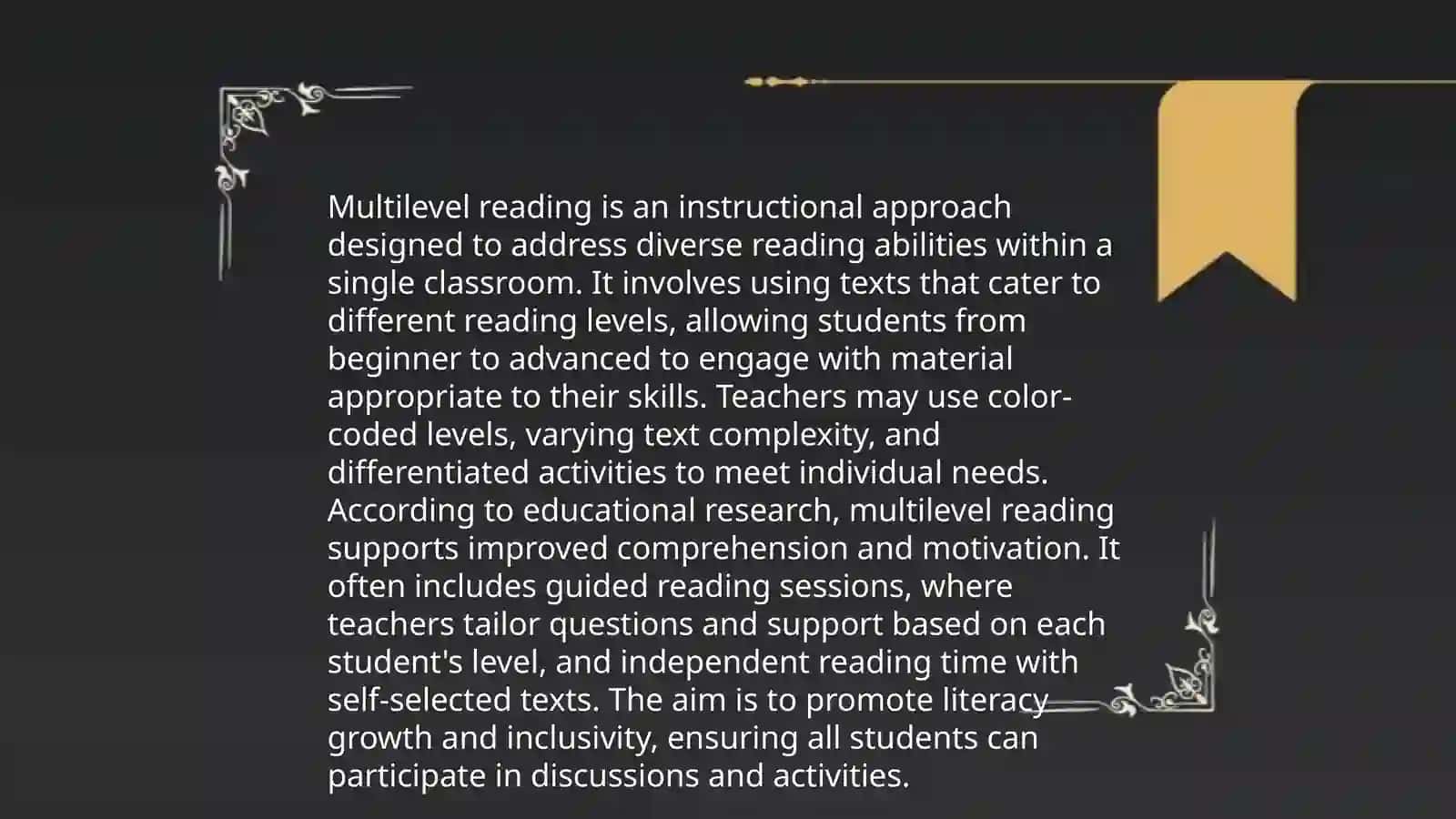 Multilevel Reading part 1 3