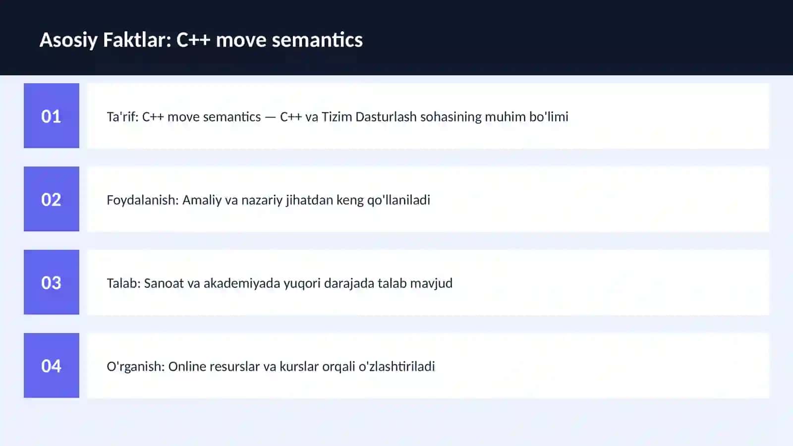 C++ VA TIZIM DASTURLASH 3