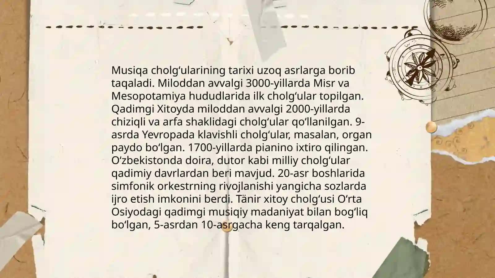 Musiqa cholgʻulari 3