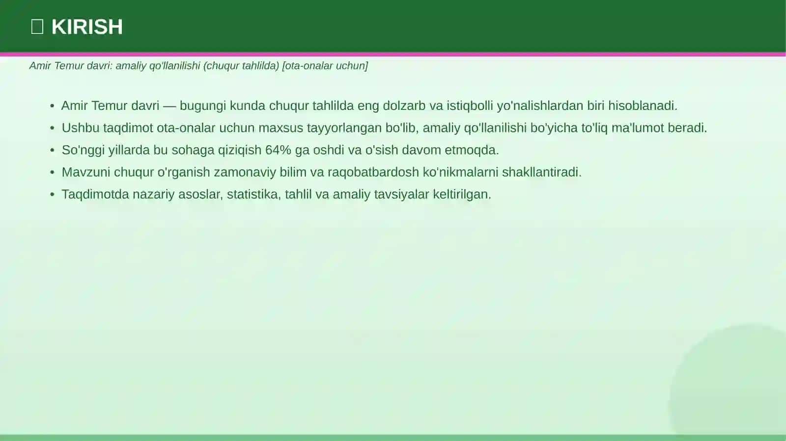 Amaliy qo'llanilishi — chuqur tahlilda [OTA-ONALAR UCHUN] 3