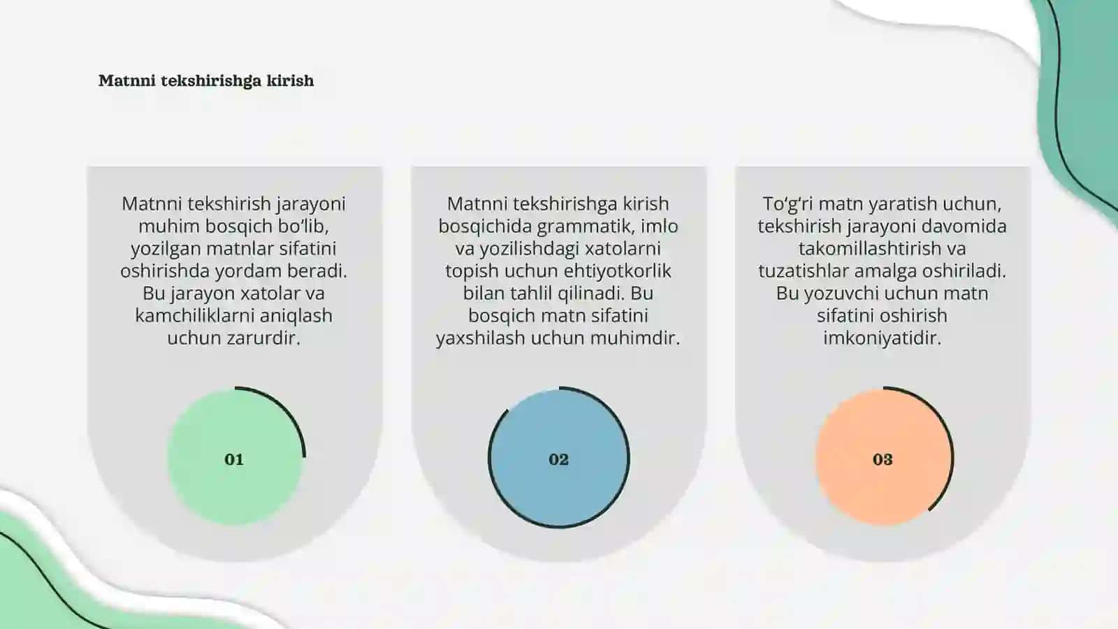 Matnni tekshirish 3