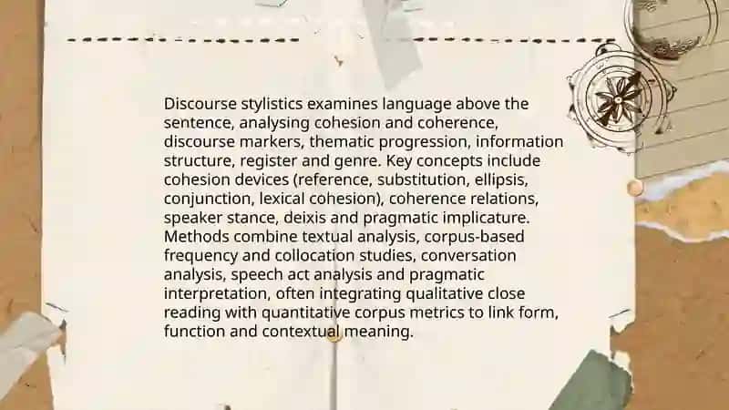 Discourse Stylistics 3