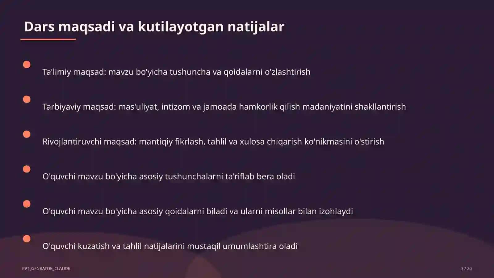 SMART maqsadlar asosida dars maqsadini belgilash 3