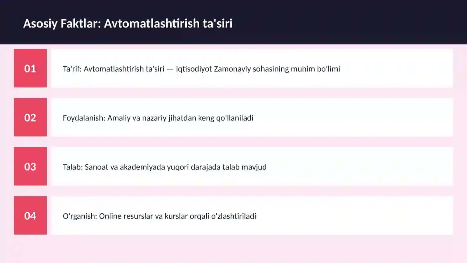 Avtomatlashtirish ta'siri 3