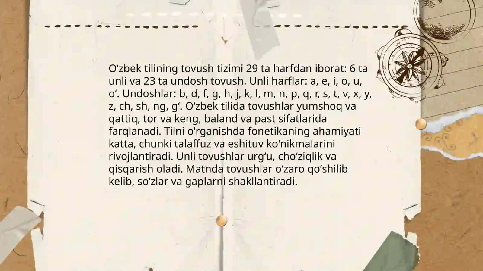 Oʻzbek tilining orfoepiyasi va asosiy imlo qoidalari 3