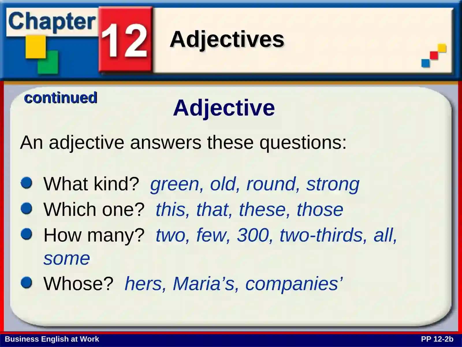 Adjective 3