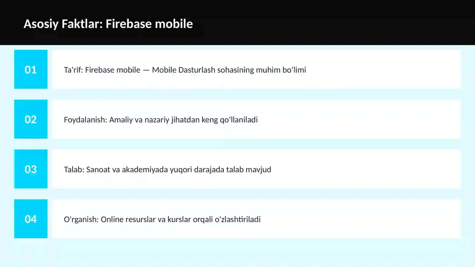 Firebase mobile 3