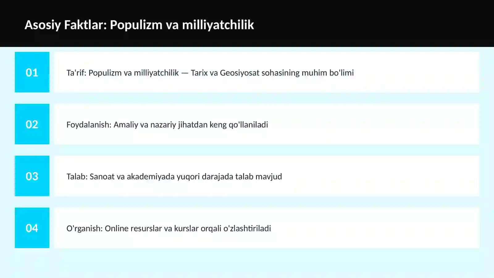 Populizm va milliyatchilik 3