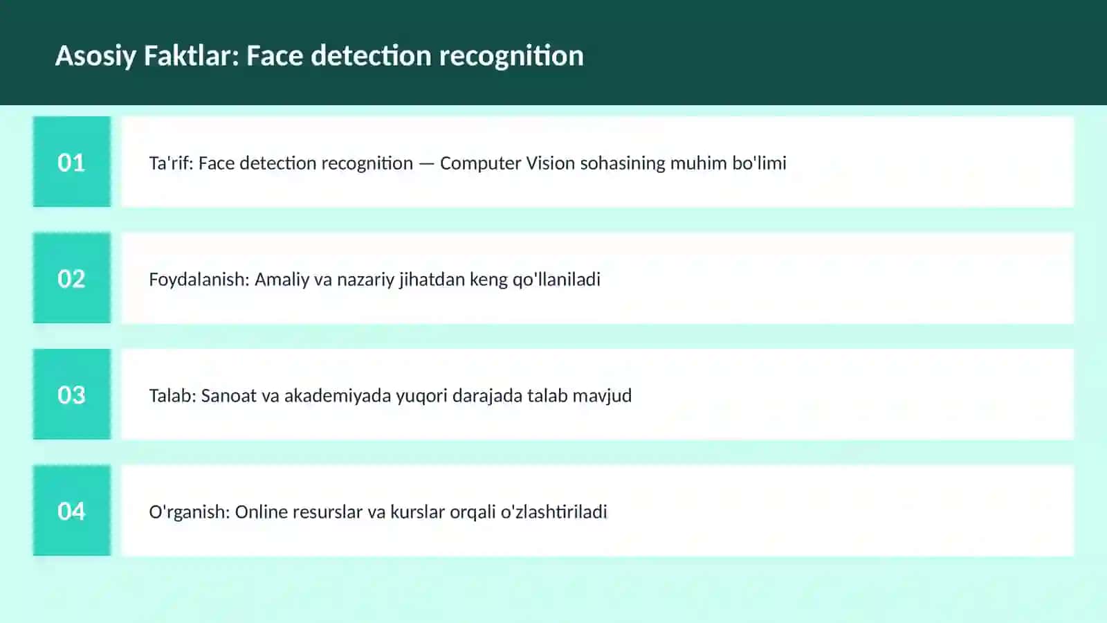 Mavzuga Kirish — Face detection recognition 3