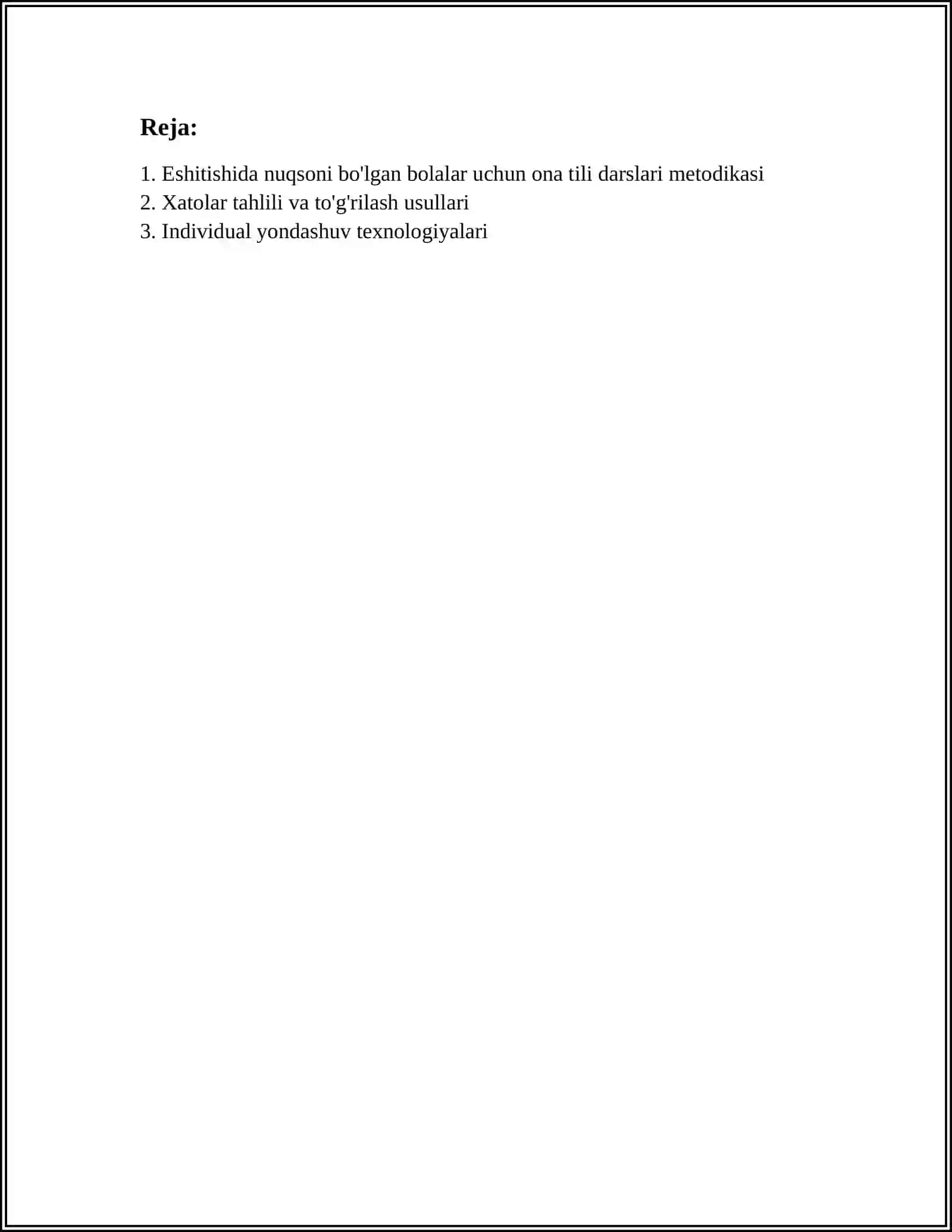 ESHITISHDA NUQSONI BOʻLGAN BOLALAR MAKTABIDA ONA TILI DARSLARIDA XATOLAR USTIDA ISHLASH TEXNOLOGIYASI 3